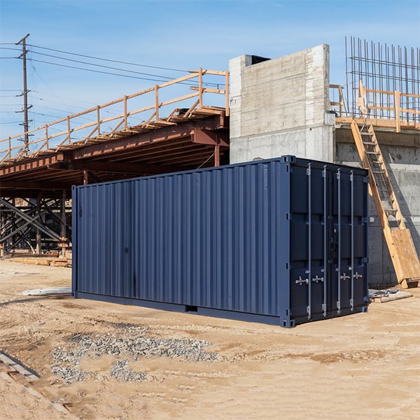 construction site storage containers can be equipped with ventilation systems to keep the interior air fresh